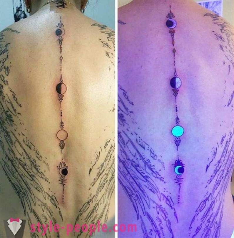 Tatuiruotės, kurios yra matomos tik ultravioletinėje šviesoje