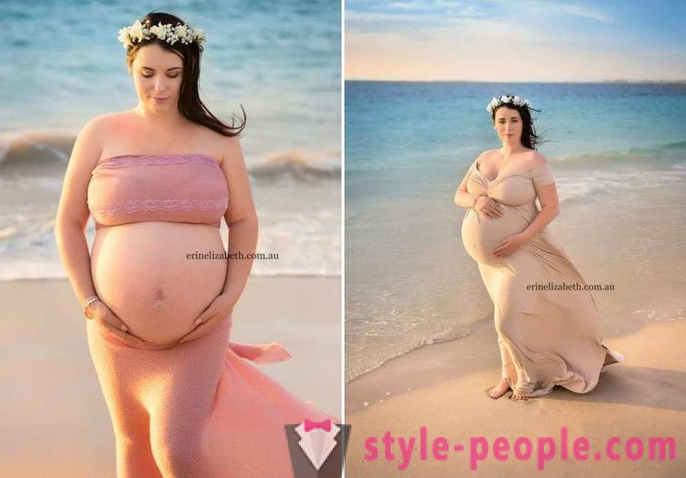 Nuotraukos moteriai, kuri yra nėščia pyaternyashkami