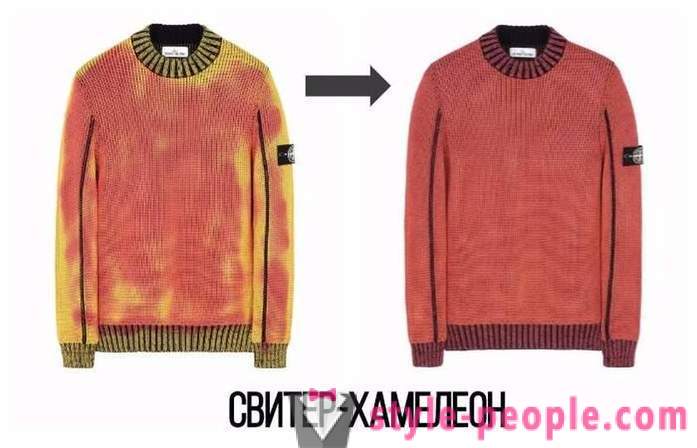 Megztinis-chameleonas, kuris keičia spalvą priklausomai nuo temperatūros