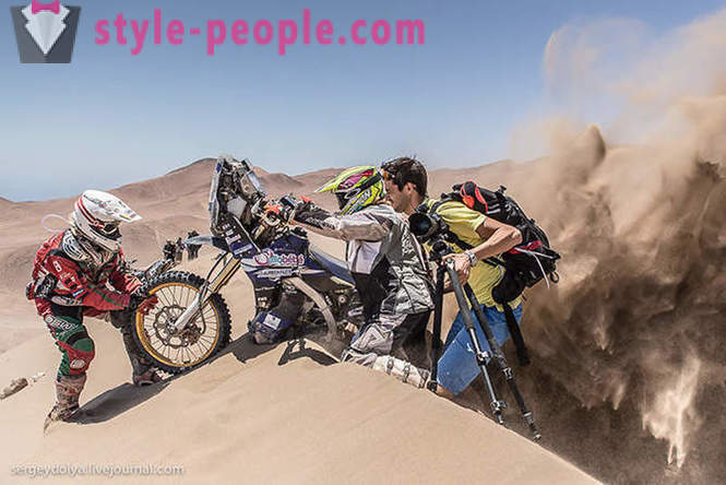 Dakaras 2014 Pavojingas lenktynes ​​Čilės dykuma