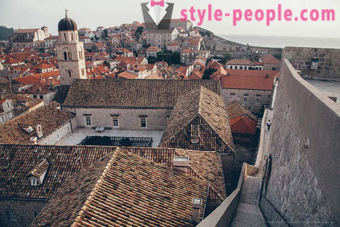Senovės miestas Kroatijoje su paukščio skrydžio