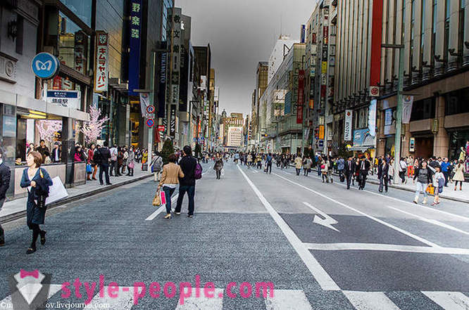 Šiek tiek apie Japonijos pirčių ir pėsčiomis palei pagrindinę gatvę Tokijas
