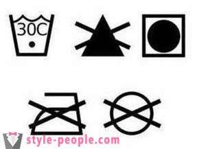 Pavadinimas ant drabužių priežiūros reikalavimų: išmokti ABC specialiuosius simbolius